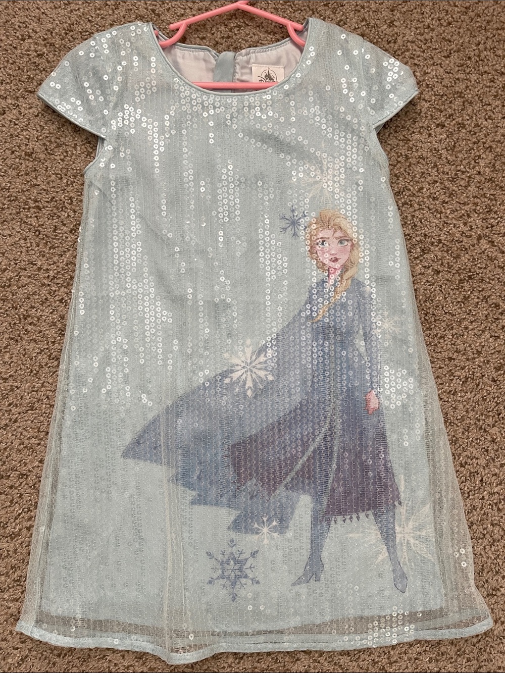Disney Girls' Sequin Elsa Dress size 5/6